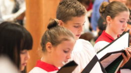 Children's Choir singing